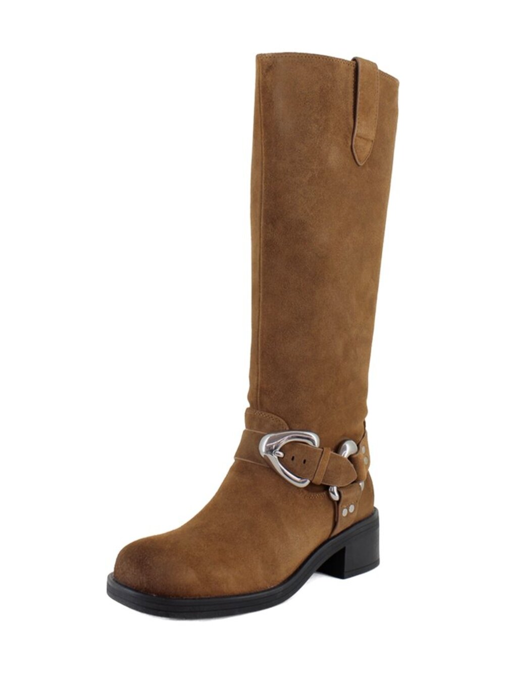 Aerosoles Marley Women's Engineer Boots Tobacco Suede - Women's size 8